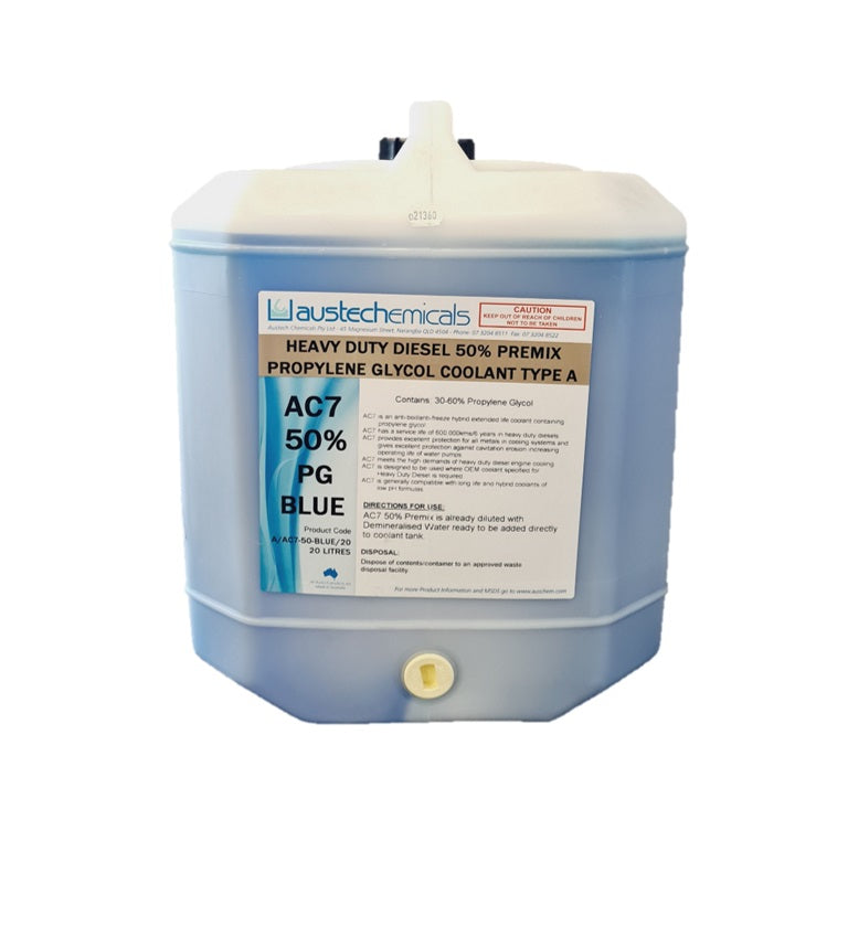 Blue Marine Coolant AC-7 HD PG Premix Blue - PG 20L