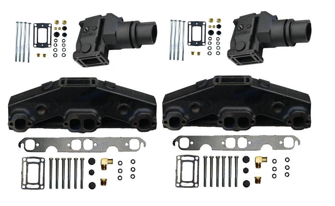 BARR Volvo Penta V8 5.0, 5.7L Manifolds & Risers Kit BV8MANKITA